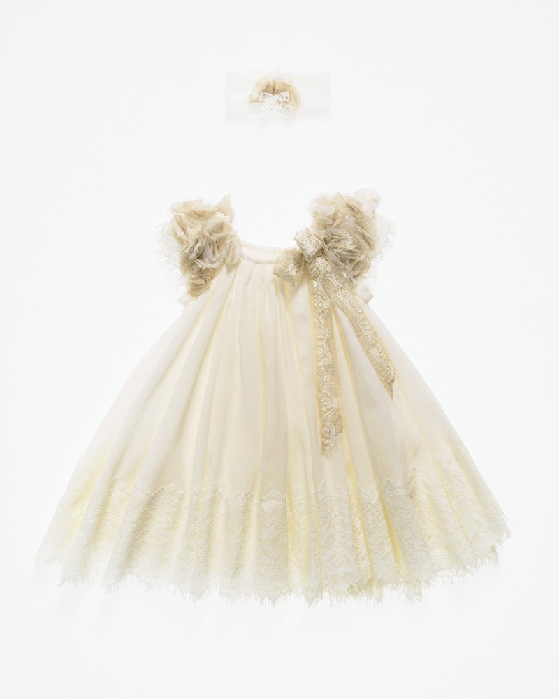 Handmade christening dress APHRODITE