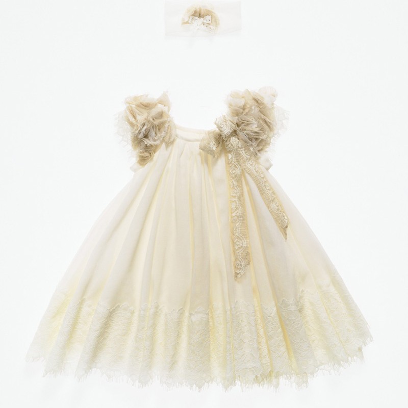 Handmade christening dress APHRODITE