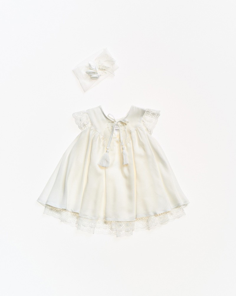 Βαπτιστικό χειροποίητο Boho φόρεμα ΦΙΛΥΡΑ